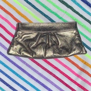 🔥 Lauren Merkin Metallic Gold clutch 🔥